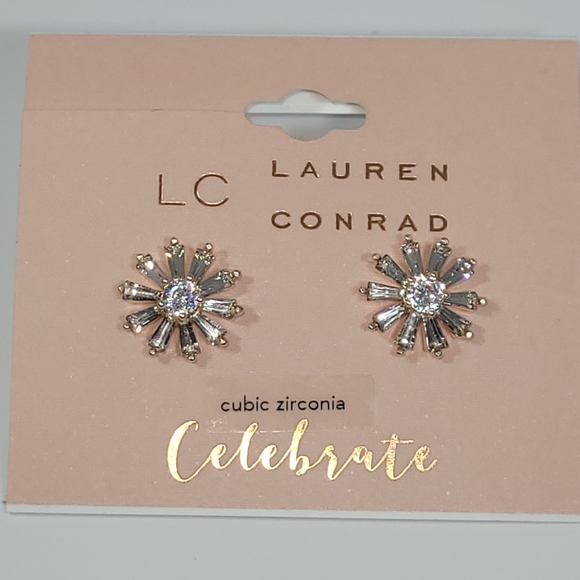 LC Lauren Conrad Jewelry - 🫶 NWT-Lauren Conrad-Celebrate-Radiating Zirconia Stud Earrings
